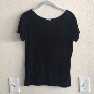 Brandy Melville black ripped crop top